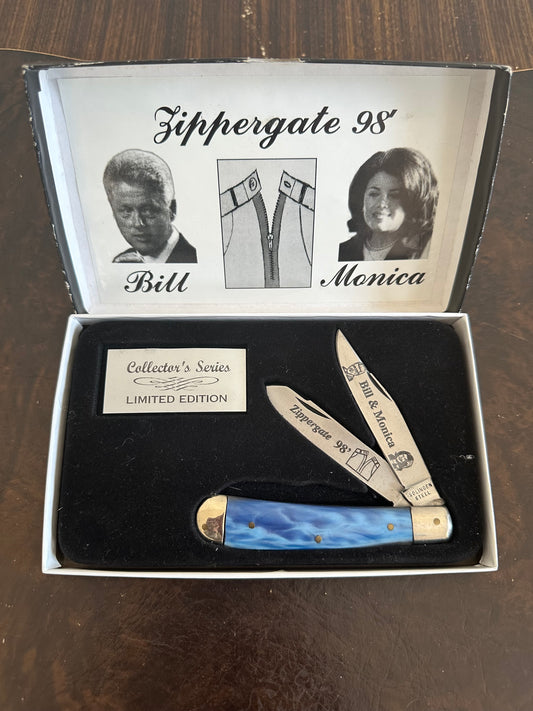 1998 Bill Clinton & Monica Lewinsky Collector's Series "Zippergate" Limited Edition