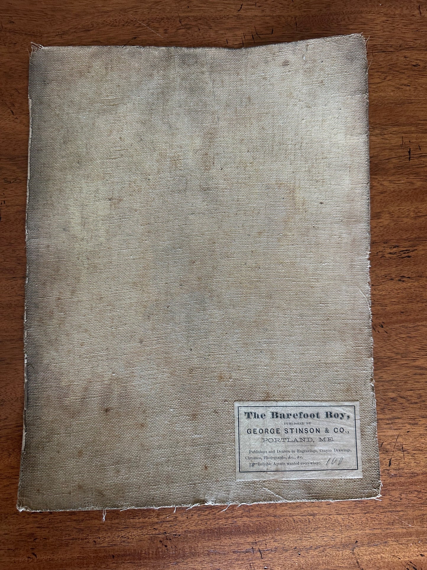 Set of 2 George Stinson & Co. Publication print of The Barefoot Boy & If I be Lifted Up