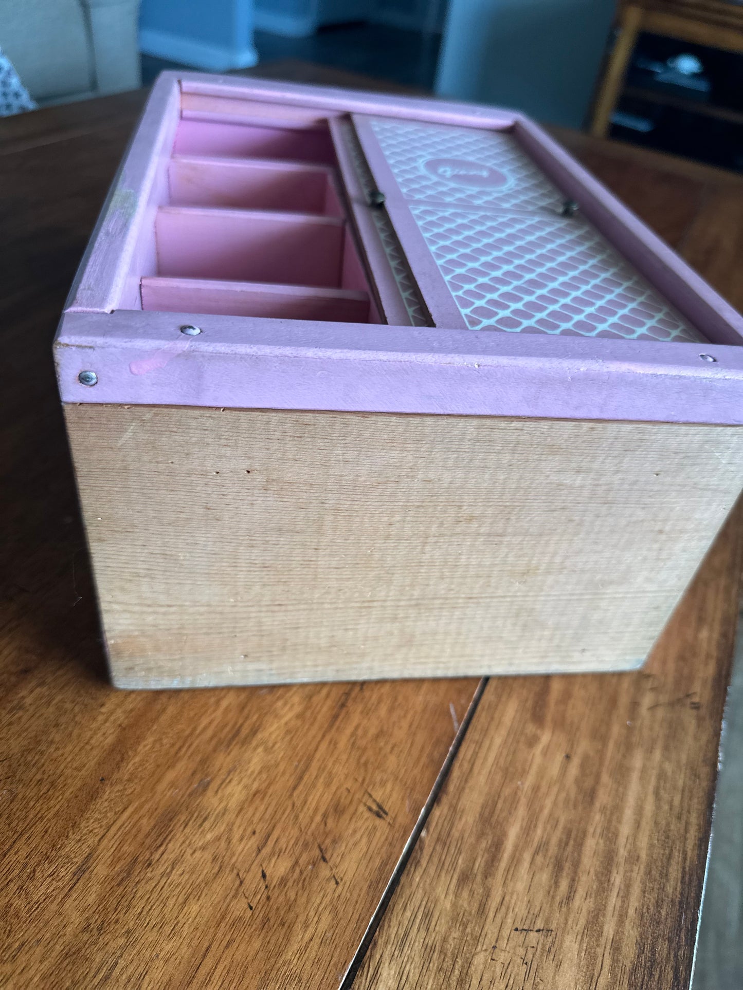 Vintage 1955 Original Vogue Ginny Doll Pink Wardrobe Closet